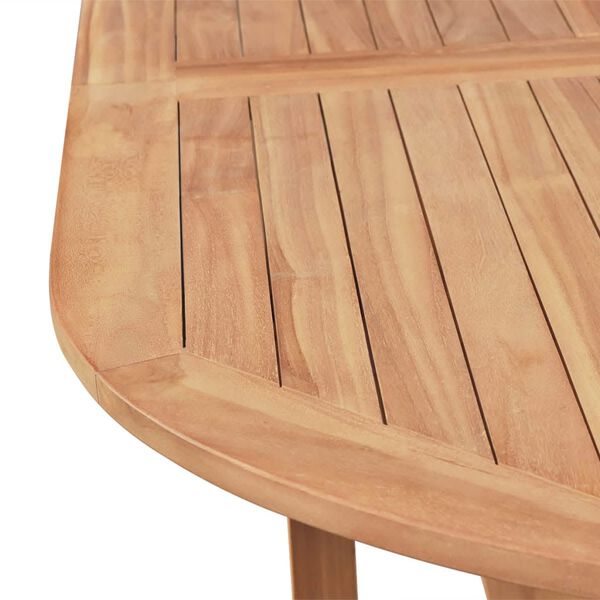 vidaXL Τραπέζι Κήπου 180 x 90 x 75 εκ. από Μασίφ Ξύλο Teak