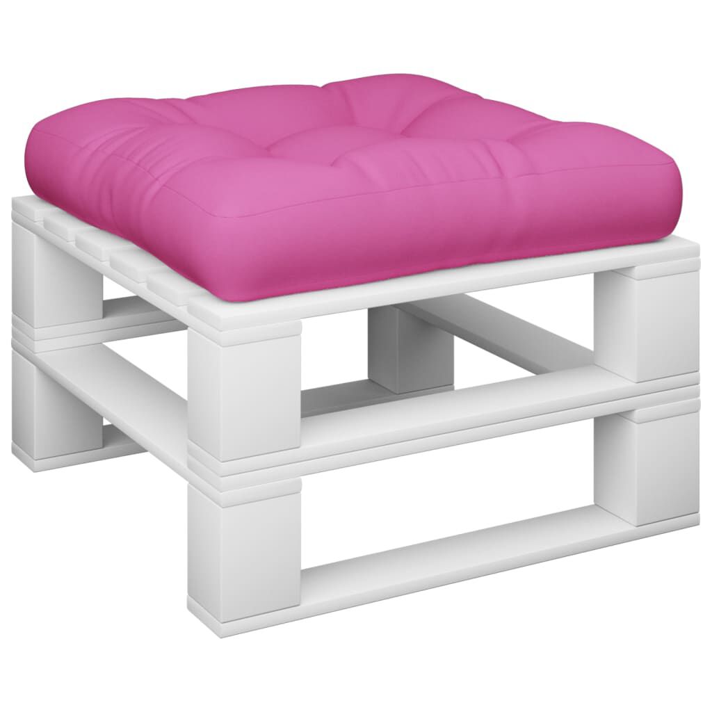 vidaXL Μαξιλάρι Παλέτας Ροζ 60 x 60 x 12 εκ. Υφασμάτινο
