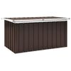 vidaXL Κουτί Αποθήκευσης Κήπου Καφέ 129 x 67 x 65 εκ.