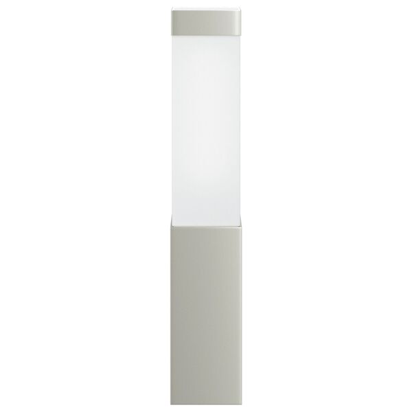 vidaXL Εξωτερικά Φωτιστικά Τοίχου 2 pcs Ασημί 10.5 x 6 x 35 εκ.