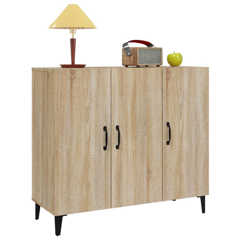 vidaXL Ντουλάπι Sonoma δρυς 90x34x80 εκ. Επεξεργασμένο Ξύλο