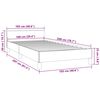 vidaXL Σκελετός Κρεβατιού Χωρίς Στρώμα Μαύρο 100x200 εκ. Βελούδινο