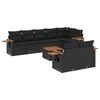vidaXL Patio Sofa Set 9-&theta;έ&sigma;&iota;&alpha; Black