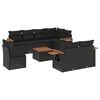 vidaXL Patio Sofa Set 9-&theta;έ&sigma;&iota;&alpha; Black