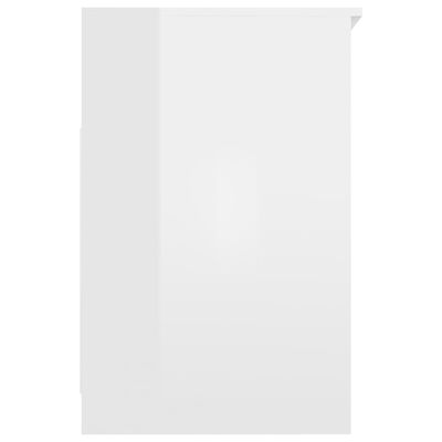 vidaXL Γραφείο Γυαλιστερό Λευκό 140 x 50 x 76 εκ. από Μοριοσανίδα