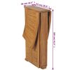 vidaXL Τραπέζι Μπαρ Πτυσσόμενο 155 x 53 x 105 εκ. από Μασίφ Ξύλο Teak