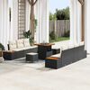 vidaXL Σετ Καναπέ Κήπου 10 pcs Μαύρο και Κρέμα 80 x 80 x 71 cm