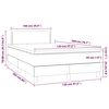 vidaXL &Kappa;&rho;&epsilon;&beta;ά&tau;&iota; Boxspring &mu;&epsilon; &Sigma;&tau;&rho;ώ&mu;&alpha; &Sigma;&kappa;&omicron;ύ&rho;&omicron; &Pi;&rho;ά&sigma;&iota;&nu;&omicron; 120x200&epsilon;&kappa;. &Beta;&epsilon;&lambda;&omicron;ύ&delta;&iota;&nu;&omicron;