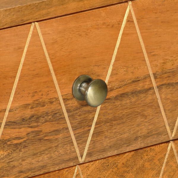 vidaXL Ντουλάπι Κονσόλα 85 x 40 x 70 εκ. από Μασίφ Ξύλο Μάνγκο