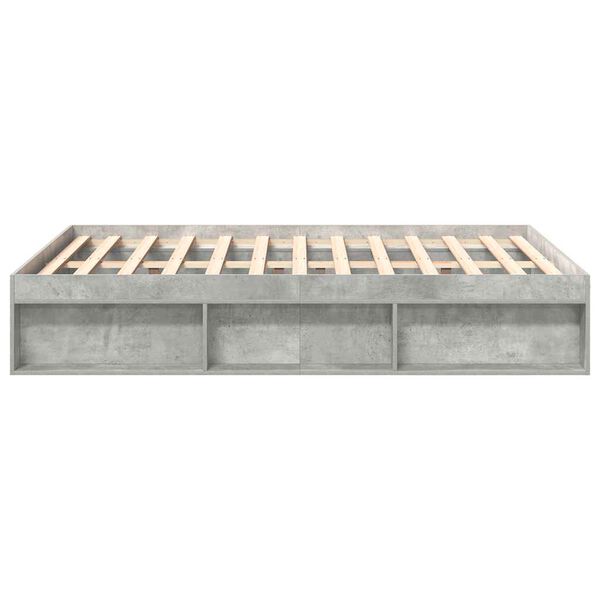 vidaXL Πλαίσιο Κρεβατιού Γκρι Σκυροδέματος 120x200 εκ.
