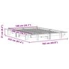 vidaXL Σκελετός Κρεβατιού Χωρίς Στρώμα 140x200 εκ Μασίφ Ξύλο Πεύκου