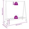 vidaXL Ράφι ρούχων με ράφια και ρόδες 106x34x106,5 cm Μπαμπού