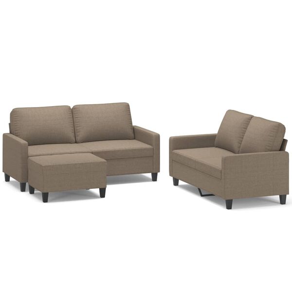 vidaXL &Pi;&omicron;&lambda;&upsilon;&theta;&rho;ό&nu;&epsilon;&sigmaf; &Sigma;&epsilon;&tau; 3 &Tau;&epsilon;&mu;&alpha;&chi;ί&omega;&nu; Taupe &alpha;&pi;ό Ύ&phi;&alpha;&sigma;&mu;&alpha; &mu;&epsilon; &Mu;&alpha;&xi;&iota;&lambda;ά&rho;&iota;&alpha;