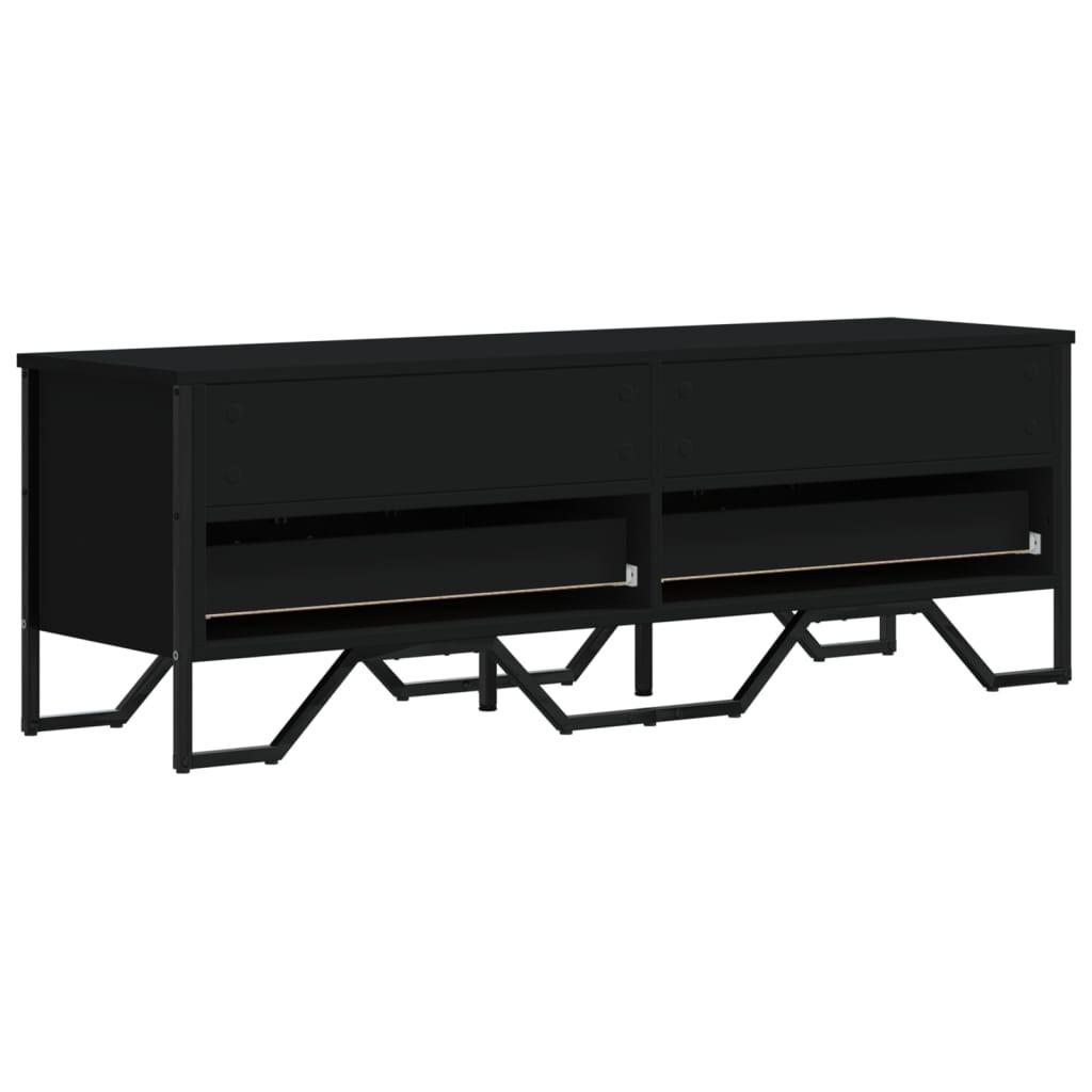vidaXL Έπιπλο Τηλεόρασης Μαύρο 122 x 34 x 41 εκ. Επεξεργασμένο Ξύλο