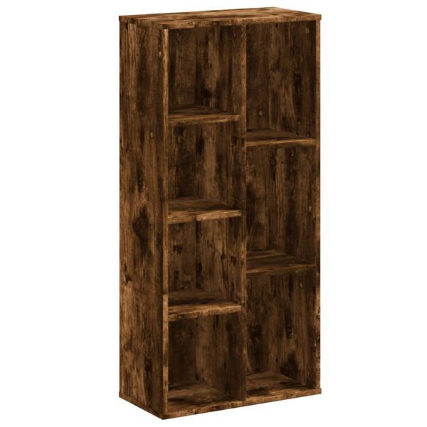 vidaXL Βιβλιοθήκη Καπνιστή Δρυς 50x25x105 εκ. από Επεξεργασμένο Ξύλο