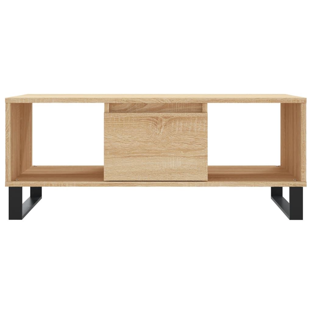 vidaXL Τραπεζάκι Σαλονιού Sonoma Δρυς 90x50x36,5 εκ. Επεξεργασμ. Ξύλο