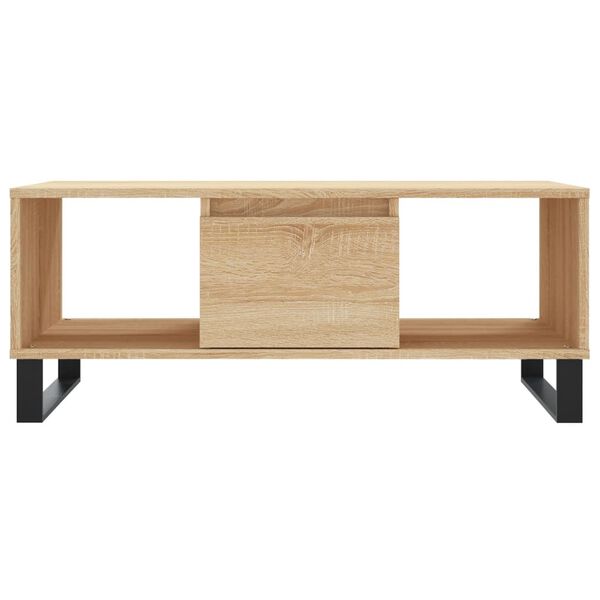vidaXL Τραπεζάκι Σαλονιού Sonoma Δρυς 90x50x36,5 εκ. Επεξεργασμ. Ξύλο