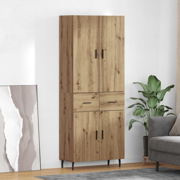 vidaXL Highboard &mu;&epsilon; &sigma;&upsilon;&rho;&tau;ά&rho;&iota; 2 pcs Artisan Oak &Sigma;ύ&nu;&theta;&epsilon;&tau;&omicron; &Xi;ύ&lambda;&omicron; &kappa;&alpha;&iota; &Gamma;&upsilon;&alpha;&lambda;ί