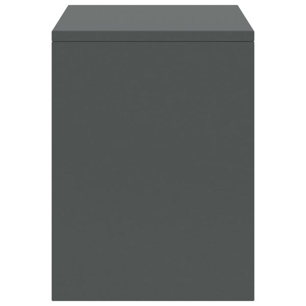 vidaXL Κομοδίνα 2 τεμ. Σκούρο Γκρι 35 x 30 x 40 εκ. Μασίφ Ξύλο Πεύκου