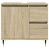 vidaXL Ντουλάπι Νιπτήρα Μπάνιου Sonoma Δρυς 65x33x60 εκ. Επεξ. Ξύλο