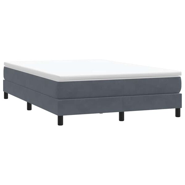 vidaXL Box Spring &Kappa;&rho;&epsilon;&beta;ά&tau;&iota; &chi;&omega;&rho;ί&sigmaf; &sigma;&tau;&rho;ώ&mu;&alpha; &Sigma;&kappa;&omicron;ύ&rho;&omicron; &gamma;&kappa;&rho;&iota; 140x220cm &Beta;&epsilon;&lambda;&omicron;ύ&delta;&iota;&nu;&omicron;