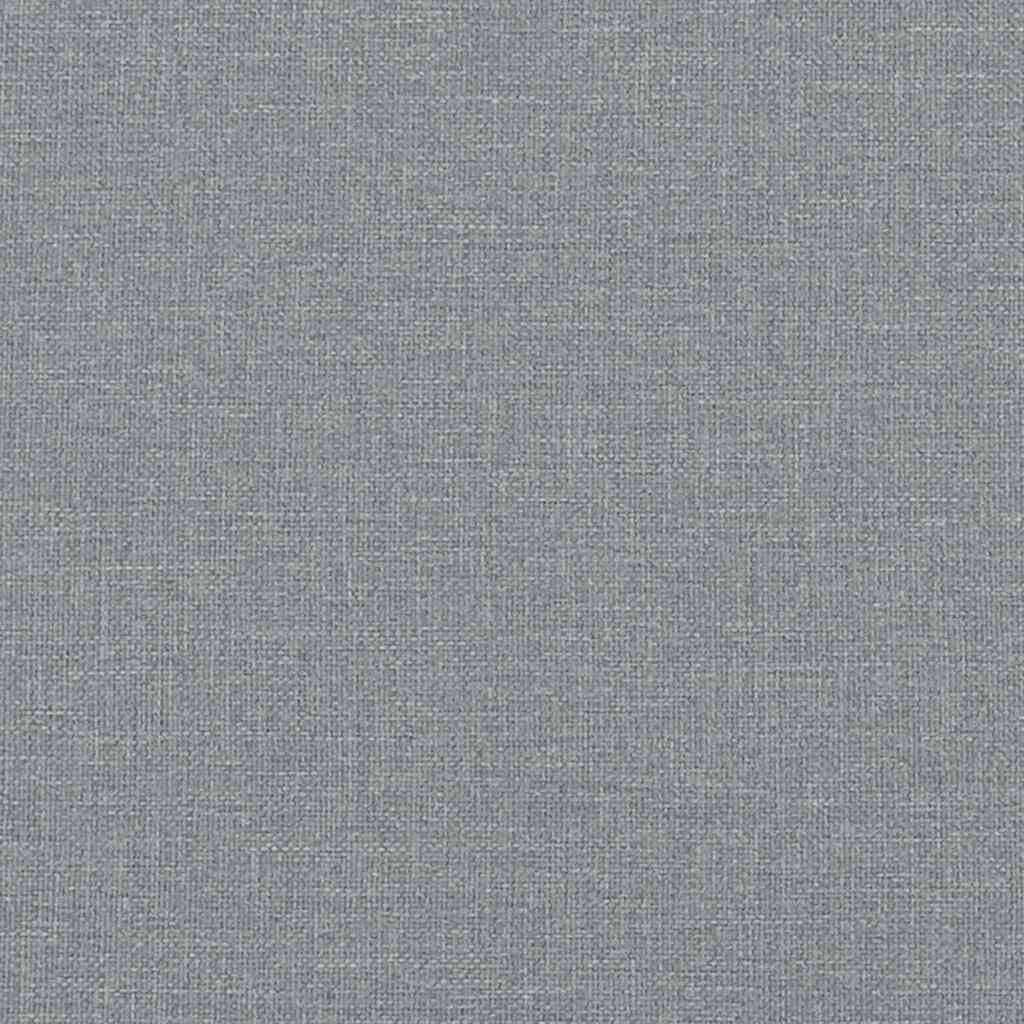 vidaXL Κρεβάτι Boxspring με Στρώμα Ανοιχτό Γκρι 120x200 εκ. Υφασμάτινο