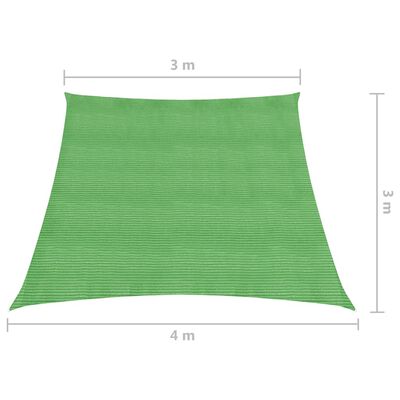 vidaXL Πανί Σκίασης Ανοιχτό Πράσινο 3/4 x 3 μ. από HDPE 160 γρ./μ²