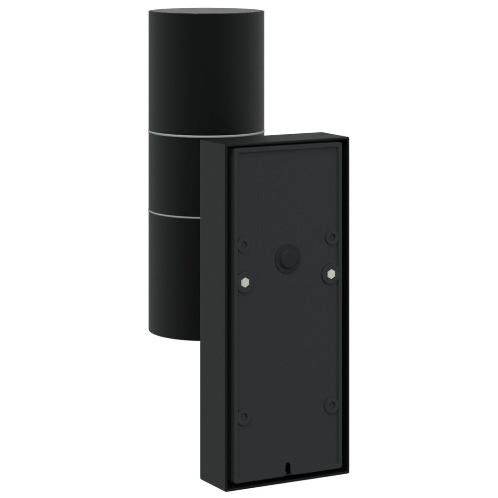 vidaXL Εξωτερικά Φωτιστικά Τοίχου 2 pcs Μαύρο 7 x 10 x 22 εκ