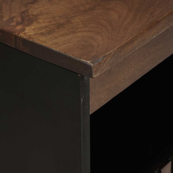 vidaXL Πλευρική Καρέκλα 60x33.5x75 εκ. από Μασίφ Ξύλο και Τεχνητό Ξύλο
