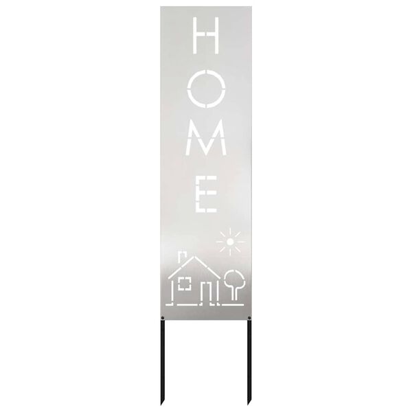 vidaXL Οθόνη Ιδιωτικότητας Κήπου Ασημί 32 χ 140 εκ Ανοξείδωτο ατσάλι