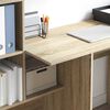 vidaXL Γραφείο Sonoma Δρυς 131.5 x 50 x 106.5 εκ. Επεξεργασμένο ξύλο