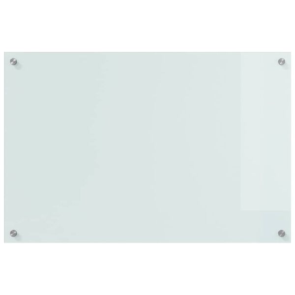 vidaXL Πίσω Πάνελ Κουζίνας Λευκό 90 x 60 cm σκληρυμένο γυαλί