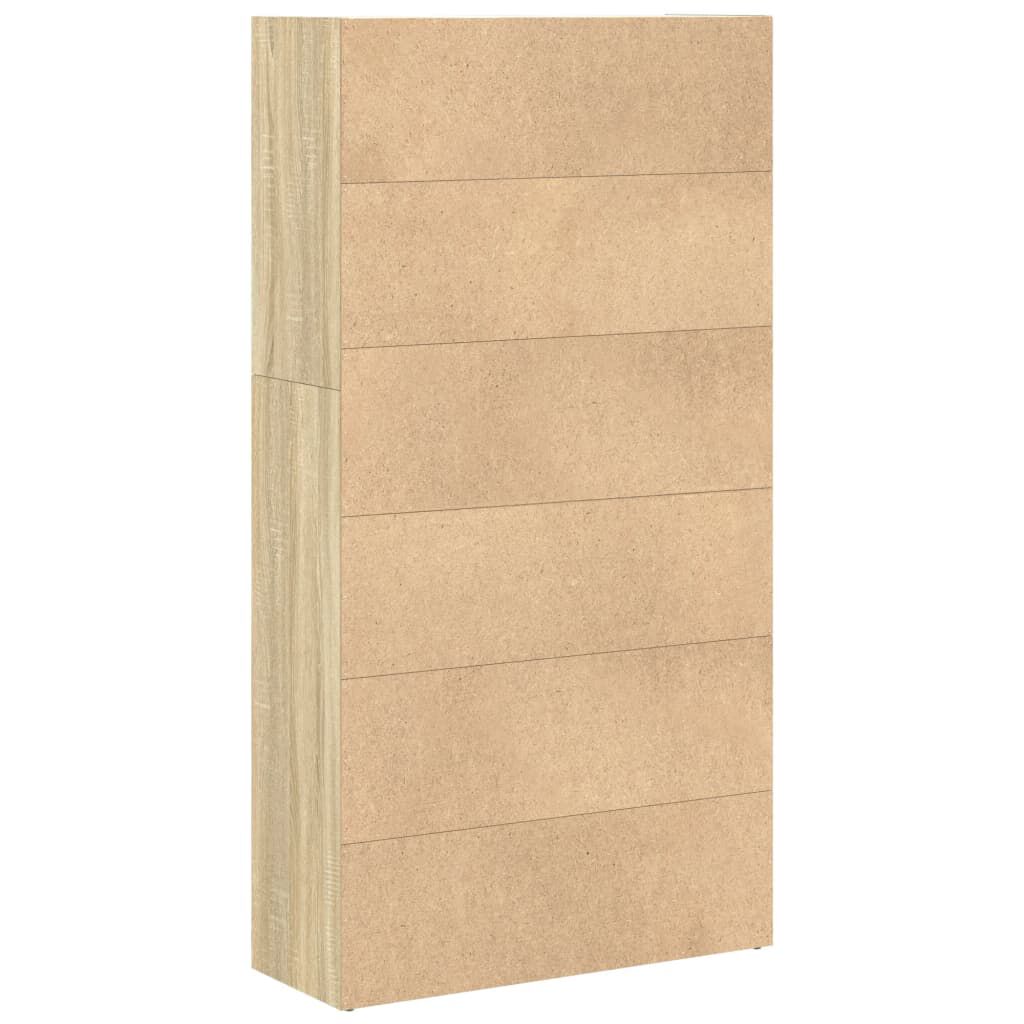 vidaXL Βιβλιοθήκη Sonoma Δρυς 80x30x152 εκ. από Επεξεργασμένο Ξύλο
