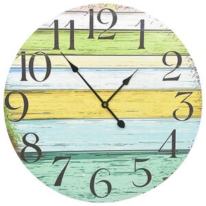 325185 vidaXL Wall Clock Multicolour 60 cm MDF