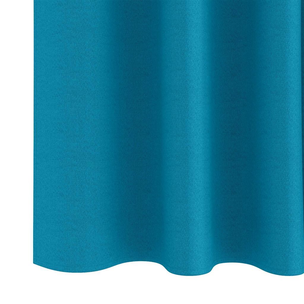 vidaXL Κουρτίνες με κουρτίνες 2 pcs Τιρκουάζ 225 x 140 εκ. Πολυεστέρας