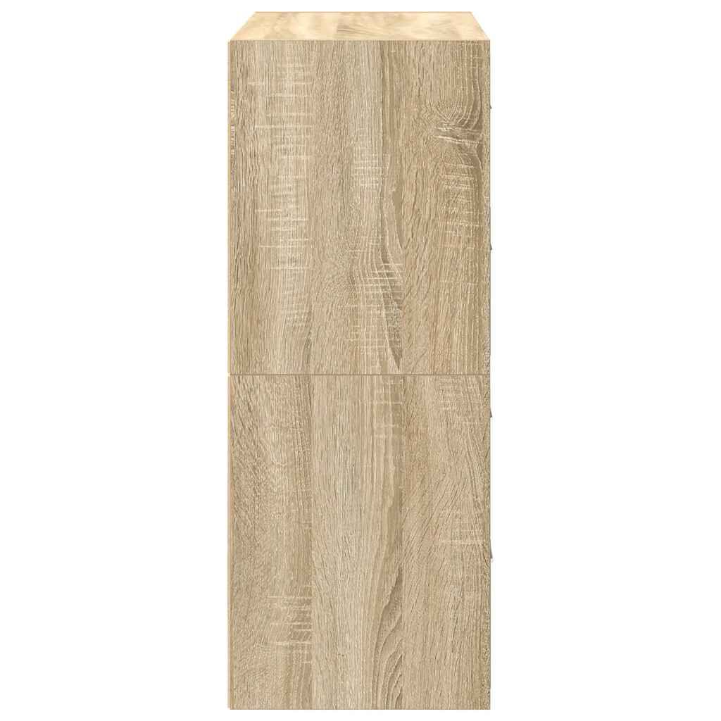 vidaXL Ντουλάπια με 2 συρτάρια 2 τεμ. Sonoma Δρυς 60x31x40 εκ.