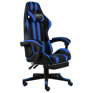 vidaXL &Kappa;&alpha;&rho;έ&kappa;&lambda;&alpha; Racing &mu;&epsilon; &Upsilon;&pi;&omicron;&pi;ό&delta;&iota;&omicron; &Mu;&alpha;ύ&rho;&omicron; / &Mu;&pi;&lambda;&epsilon; &alpha;&pi;ό &Sigma;&upsilon;&nu;&theta;&epsilon;&tau;&iota;&kappa;ό &Delta;έ&rho;&mu;&alpha;