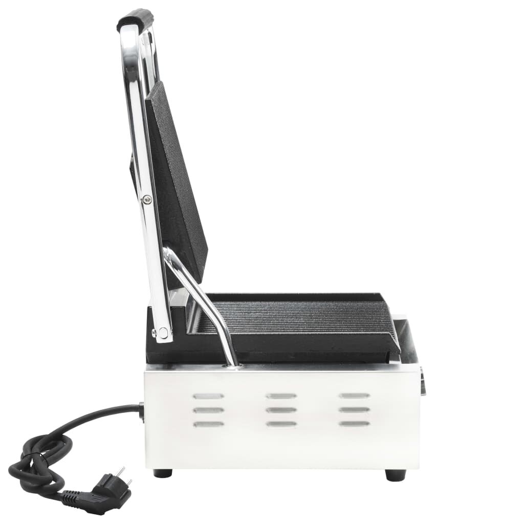 vidaXL Τοστιέρα Ραβδωτή Panini 1800 W 31x30,5x20 εκ. Ανοξείδωτο Ατσάλι