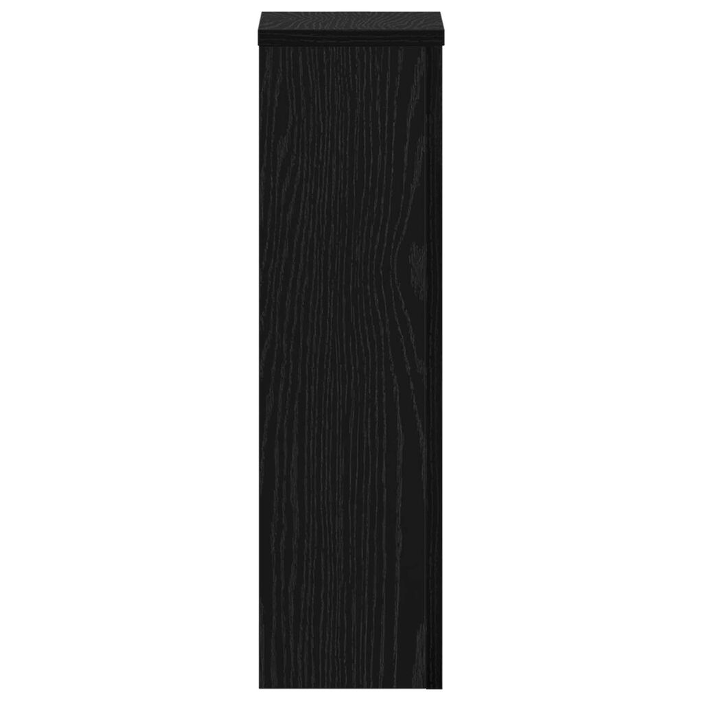 vidaXL Βάσεις Φυτών 2 τεμάχια Μαύρης Δρυός 17x17x60 εκ. Επεξεργασμένο Ξύλο