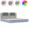 vidaXL &Pi;&lambda;&alpha;ί&sigma;&iota;&omicron; &Kappa;&rho;&epsilon;&beta;&alpha;&tau;&iota;&omicron;ύ &mu;&epsilon; &Kappa;&epsilon;&phi;&alpha;&lambda;ά&rho;&iota; &kappa;&alpha;&iota; LED &Gamma;&kappa;&rho;&iota; sonoma 160 x 200 &epsilon;&kappa;.
