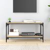 vidaXL Έπιπλο Τηλεόρασης Sonoma Δρυς 80x33x41 εκ. Επεξ. Ξύλο & Ατσάλι