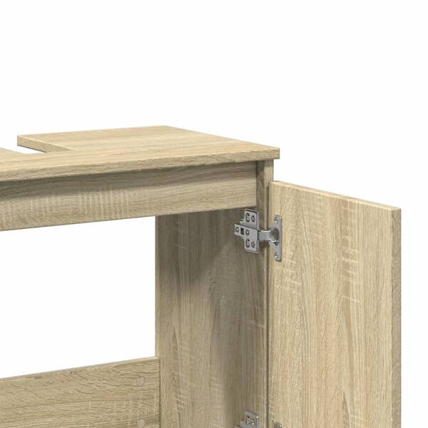 vidaXL Ντουλάπι Νιπτήρα Sonoma Δρυς 58x33x60 εκ. Επεξεργασμένο Ξύλο