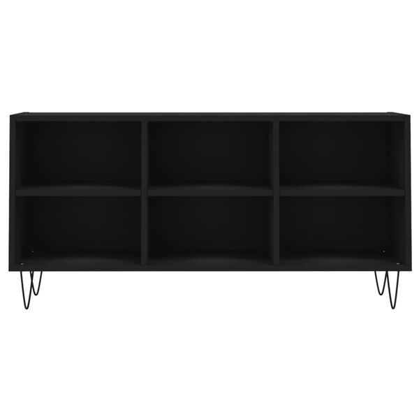 vidaXL Έπιπλο Τηλεόρασης Μαύρο 103,5x30x50 εκ. από Επεξεργασμένο Ξύλο