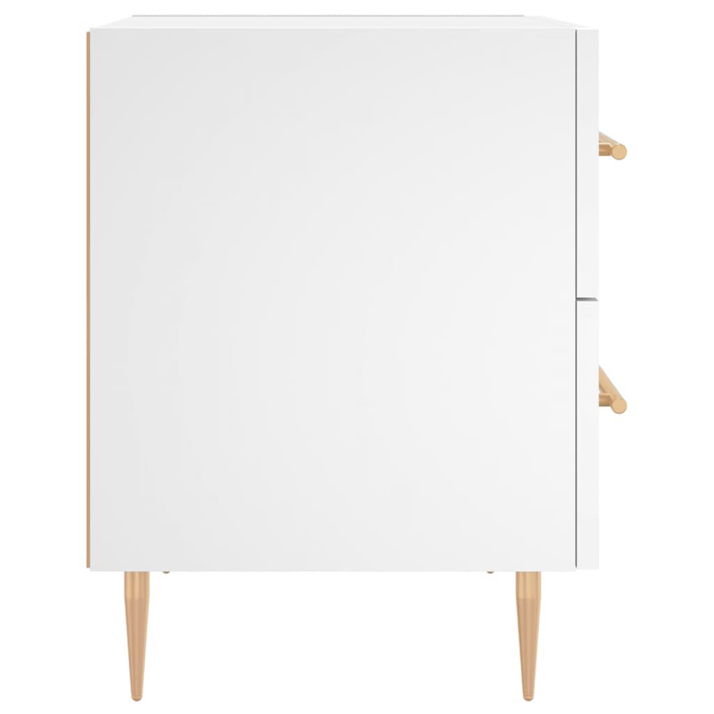 vidaXL Κομοδίνο Λευκό 40 x 35 x 47,5 εκ. από Επεξεργασμένο Ξύλο
