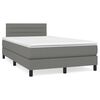 vidaXL &Kappa;&rho;&epsilon;&beta;ά&tau;&iota; Boxspring &mu;&epsilon; &Sigma;&tau;&rho;ώ&mu;&alpha; & LED &Sigma;&kappa;.&Gamma;&kappa;&rho;&iota; 120x190&epsilon;&kappa;. &Upsilon;&phi;&alpha;&sigma;&mu;ά&tau;&iota;&nu;&omicron;