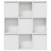 vidaXL Βιβλιοθήκη Λευκή 89x24x101,5 εκ. από Επεξεργασμένο Ξύλο