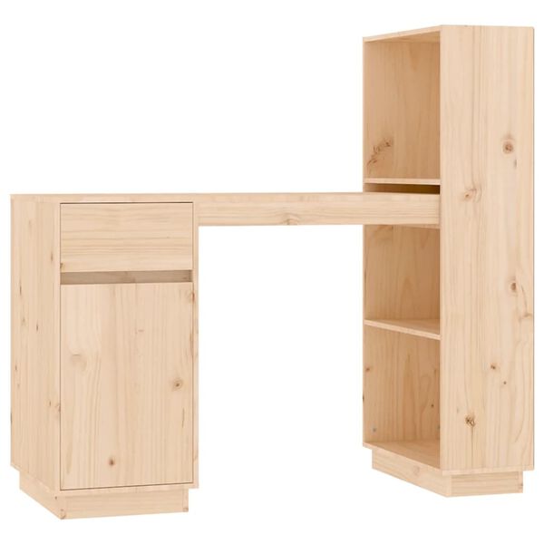 vidaXL Γραφείο 110 x 53 x 117 εκ. από Μασίφ Ξύλο Πεύκου