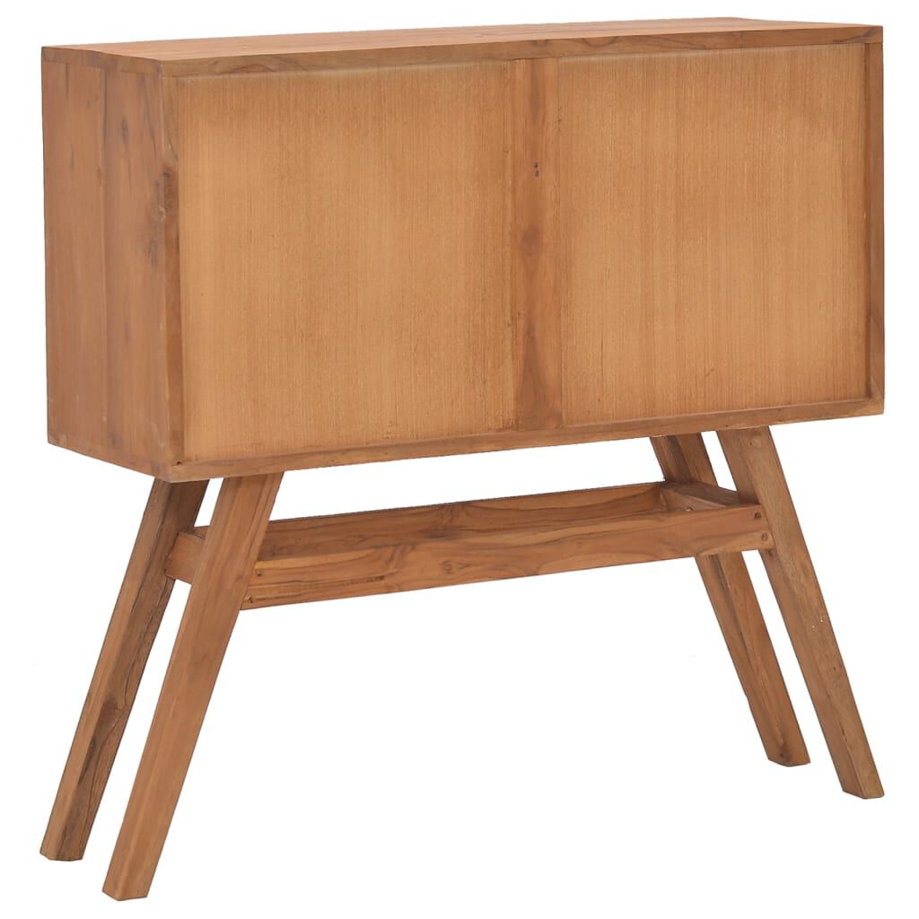 vidaXL Τραπέζι Κονσόλα 80 x 30 x 80 εκ. από Μασίφ Ξύλο Teak