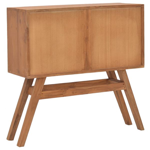 vidaXL Τραπέζι Κονσόλα 80 x 30 x 80 εκ. από Μασίφ Ξύλο Teak