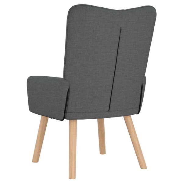 vidaXL Χαλαρωτική Πολυθρόνα Σκούρο γκρι 63 x 67 x 94 εκ. ύφασμα